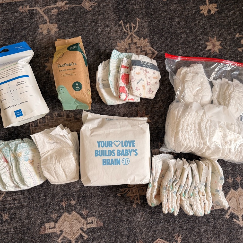 Clean/Low-Tox Diaper Bundle (Size 1-3)